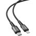 ACEFAST C23-01 Type-C to Lightning 30W PD Fast Charging Cable 1.2m Braided, USB-C to iPhone, Smart Chip, Reinforced Zinc-Alloy Connectors USB 2.0 Data Sync, Durable for iPhone/iPad - Black